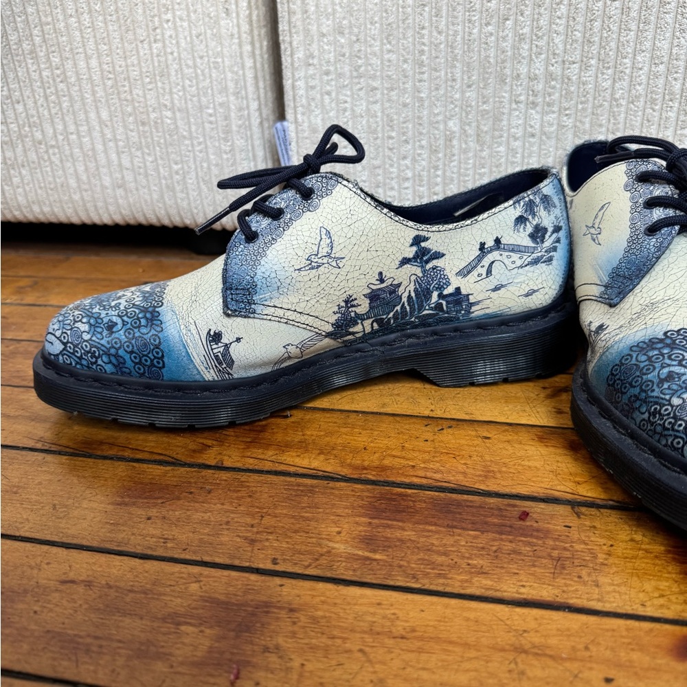rare dr martens blue bird loafers - Picture 3 of 8